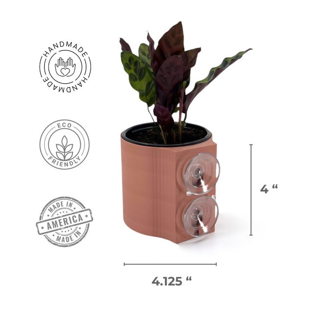 Suction Planter: Terracotta