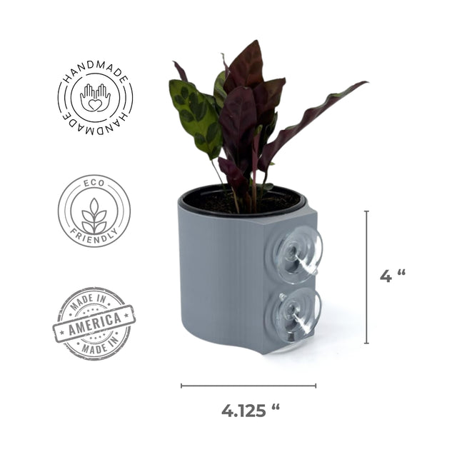 Suction Planter: Grey